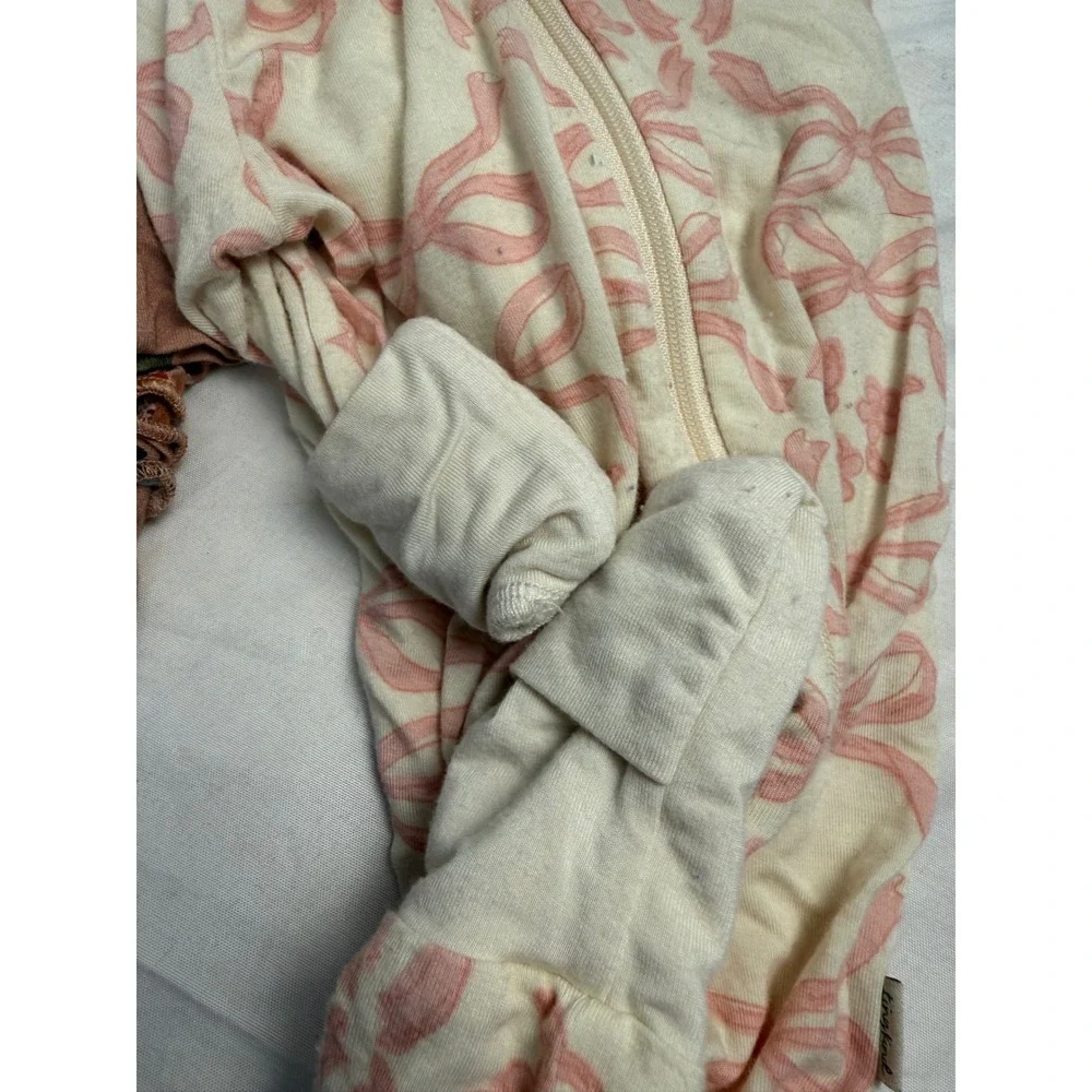 Kyte Baby Gigi and Max Tiny Kind Bamboo Bundle 0-3 Months Floral Hedgehog Bows